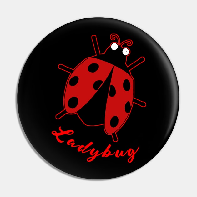 ladybug Pin by Ntdesignart