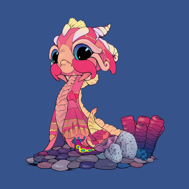 Peachy Baby Sea Serpent by Bitty Bitey Ones