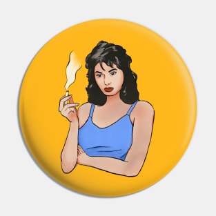 Cigar Woman Pin