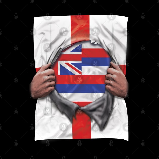 Hawaii Flag English Flag Ripped - Gift for Hawaiian From Hawaii by Country Flags