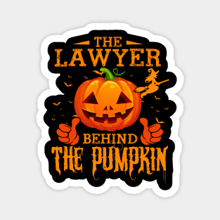 Mens The CHEF Behind The Pumpkin T shirt Funny Halloween T Shirt_LAWYER Magnet