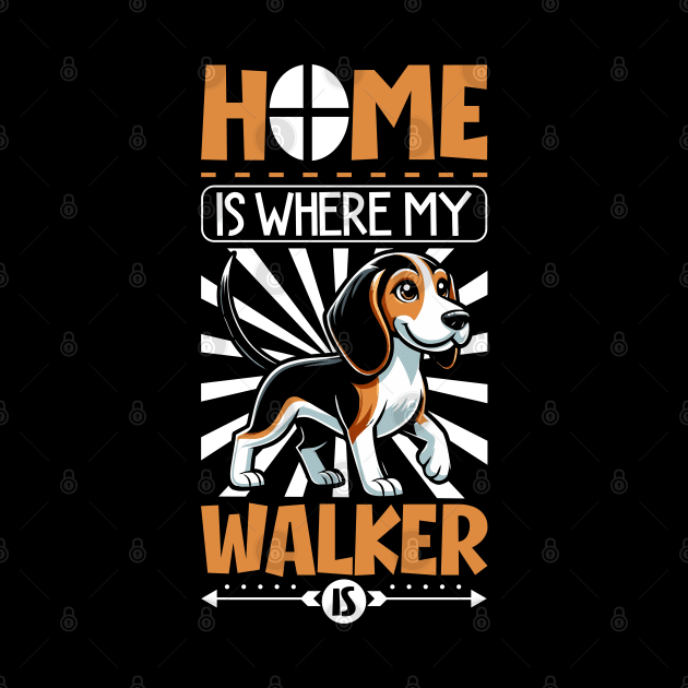 Home is with my Treeing Walker Coonhound by Modern Medieval Design