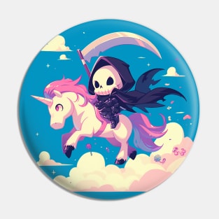 reaper on unicorn Pin