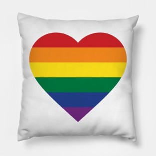 Rainbow Pride Flag (white merch) Pillow