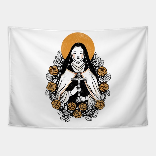 St. Therese of the Child Jesus - Catholic Saints Tapestry by zCAT