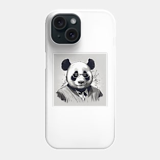 doctor panda scientist Phone Case