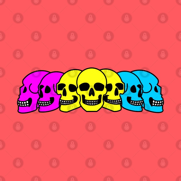 Pride Skulls Pansexual by FilthyAnimals