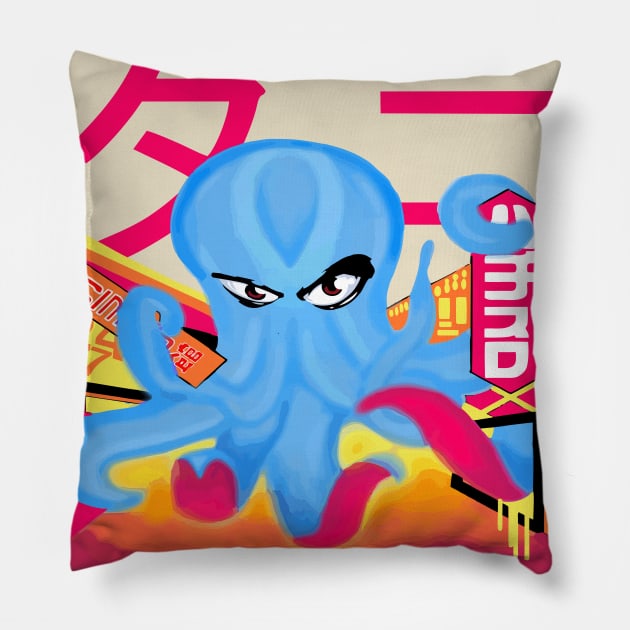 The Attack of the Octopus Manga Anime Pillow by Faech