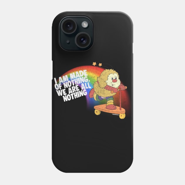We Are All Nothing / Retro 80s Style Nihilism Design Phone Case by DankFutura