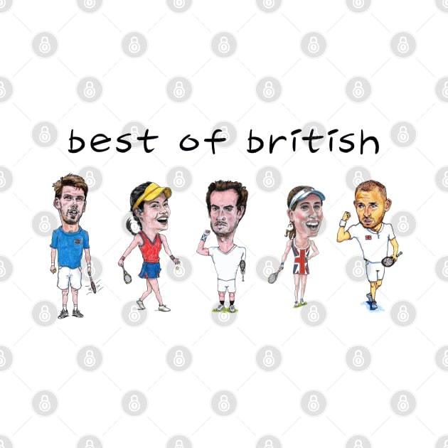 Best of British tennis players - Cam Norrie, Emma Raducanu, Andy Murray, Johanna Konta, Dan Evans by dizzycat-biz