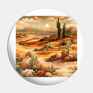 Fantasy Landscapes Desert Pattern 3 Pin