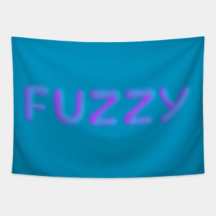 Fuzzy neon type Tapestry