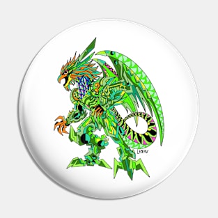 jade diamond quetzalcoatl mecha dragon ecopop robot mexican pattern art Pin