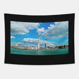 Spinnaker Tower panaromic view at Portsmouth Harbour Tapestry