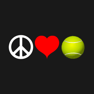 Peace Love Tennis Workout Design T-Shirt