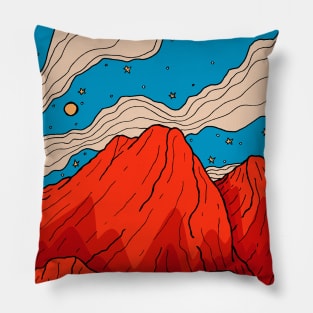 Red rock mounts Pillow