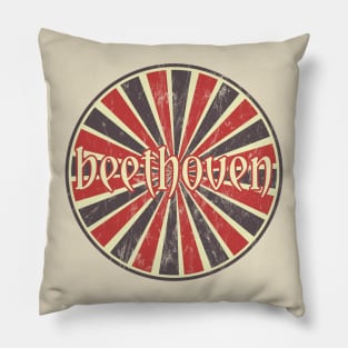 vintage beethoven Pillow