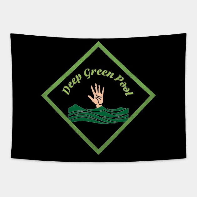 Deep Green Pool Tapestry by Éiresistible