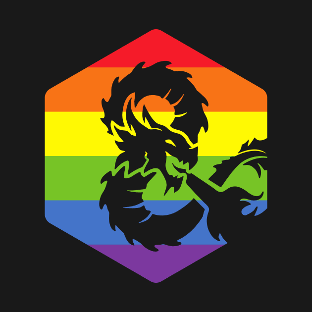 D20 Dragon Rainbow by OfficialTeeDreams