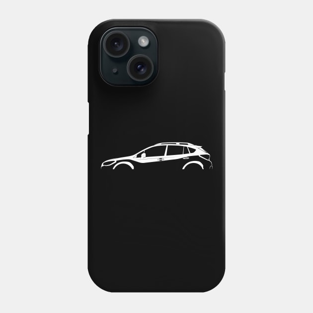 Subaru Crosstrek (GT) Silhouette Phone Case by Car-Silhouettes