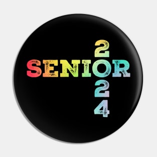 senior-2024 Vintage Gradient Pin