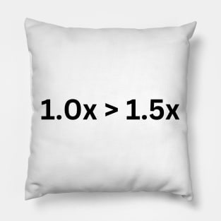 1.0 is greater than 1.5x Pillow