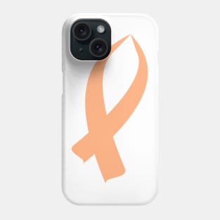 Awareness Ribbon (Peach) Phone Case