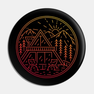 Mountain Cabin Pin