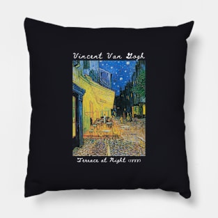 Terrace at Night, Vincent Van Gogh Pillow