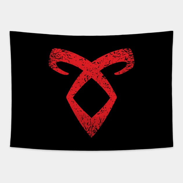 Save Shadowhunters: red angelic rune Tapestry by hyperactive