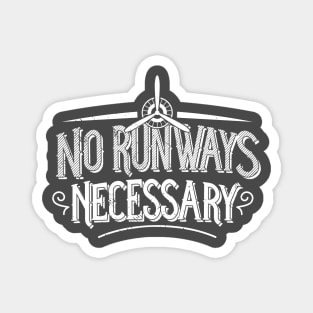 Bush Pilot T-Shirt No Runways Necessary Floatplane Airplane Magnet