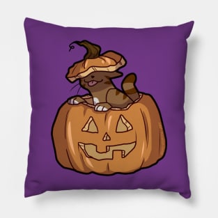 Pumpkin Cat Pillow