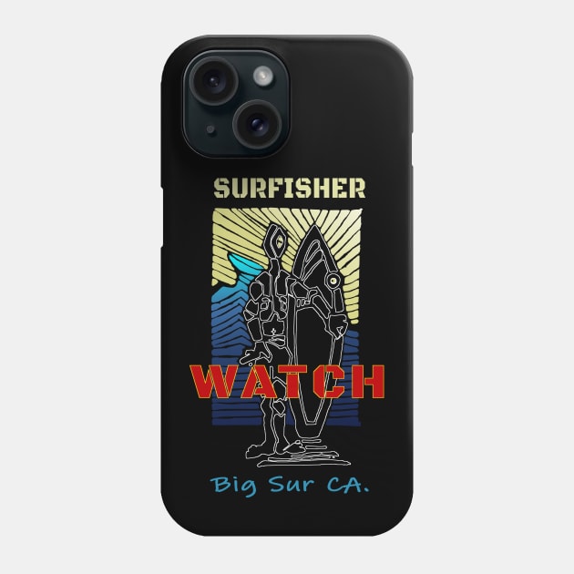 Big Sur California Surfer Dude Phone Case by The Witness