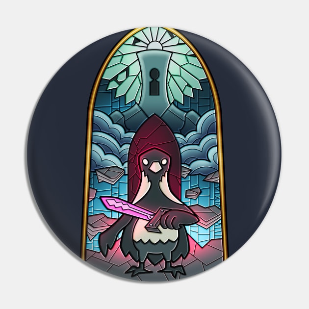 The Foretold Crow Pin by VixPeculiar