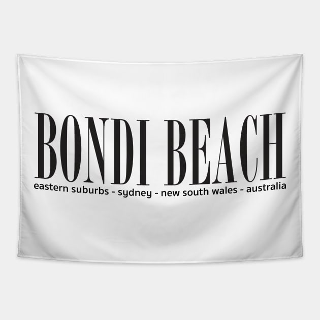 Bondi Beach Address Tapestry by downundershooter