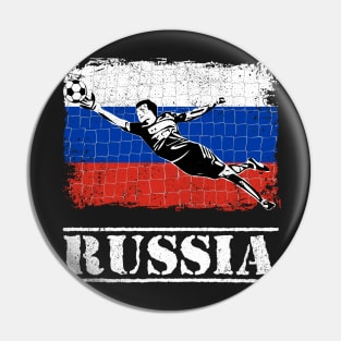 Russia Soccer Goalie Goal Keeper Shirt Pin