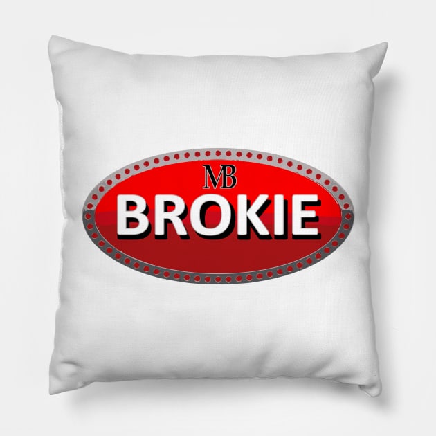 Brokie Bugatti Pillow by Mercado Bizarre