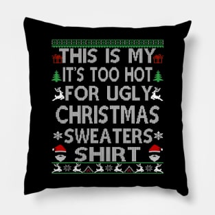 ugly christmas sweater Pillow