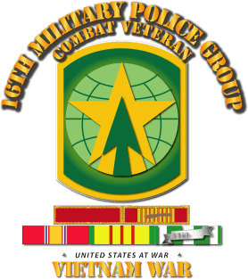 16th MP Group - SSI - VN War  w SVC PUC Ribbons Magnet