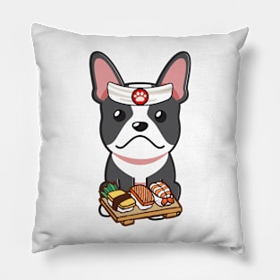 Sushi Chef French Bulldog Pillow