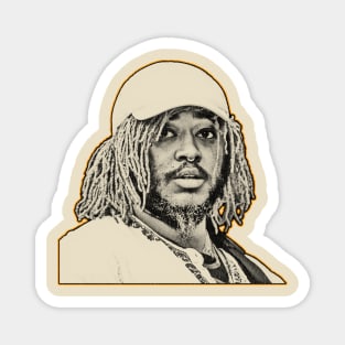 Retro Stephen Lee Bruner  Thundercat  Thundercat  band Magnet