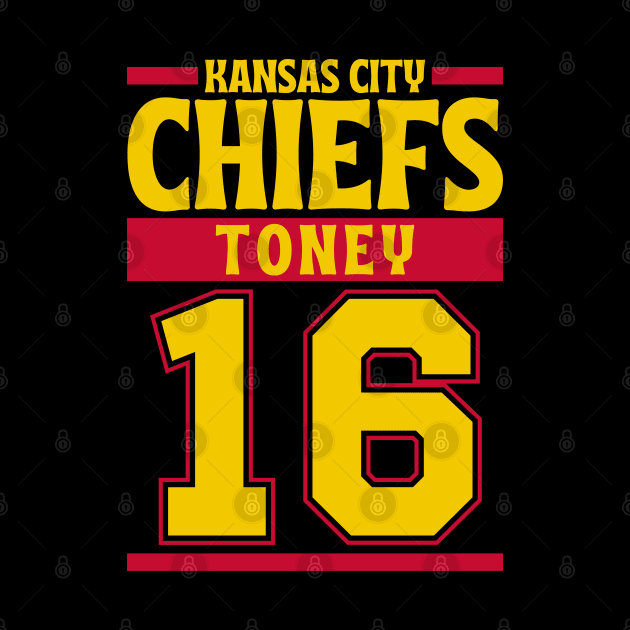 Kansas City Chiefs Toney 16 American Football Team by Astronaut.co