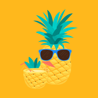 Hawaiian Pineapple T-Shirt with Sunglasses – Cool Tee Shirt T-Shirt