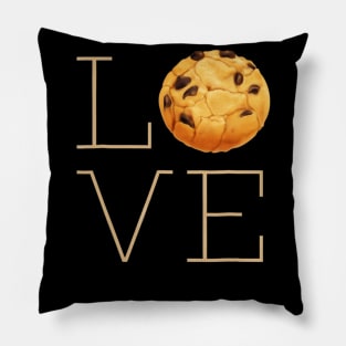 Cute Funny I Love Chocolate Chip Cookies Pillow