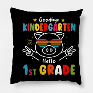 Goodbye kindergarten Graduation 2024 Hello 1st Grande Pig Pillow