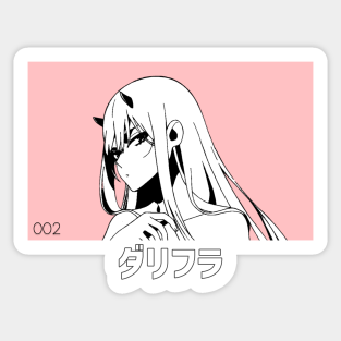 Zero Two Stickers Teepublic