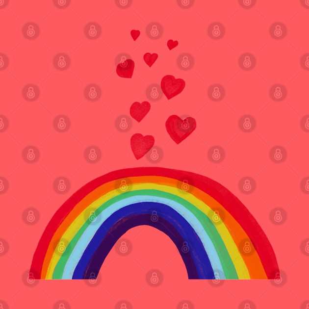 Rainbow LGBT hearts design by PrincessbettyDesign