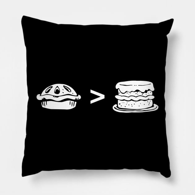 Pie > Cake Pillow by CCDesign