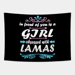 Llamas wool alpaca gift girls sayings Tapestry