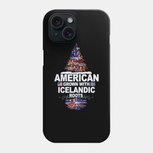 Christmas Tree  American Grown With Icelandic Roots - Gift for Icelandic From Iceland Phone Case